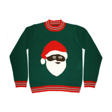 PK18A37YF acrylic ugly christmas sweater with santa